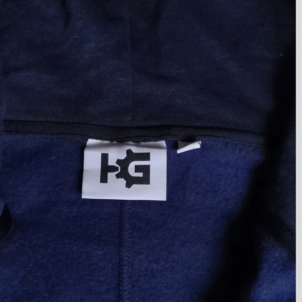 KG Logo Navy Hooded Sweatshirt Grandmothers voice - Picture 3 of 10